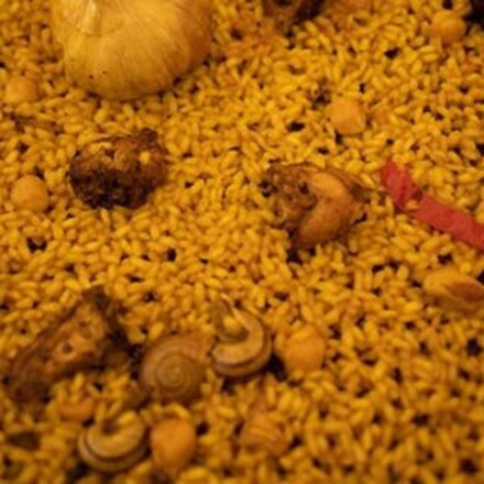 Arroz de Alicante, paella con conejo y caracoles
